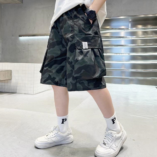 กางเกงขาสั้นเด็ก ลายพราง