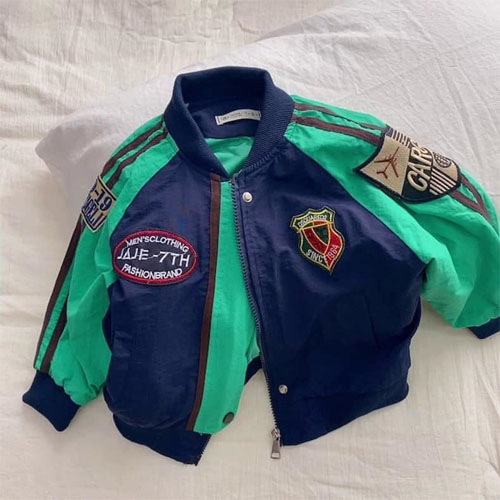 เสื้อแจ็กเก็ตบอมเบอร์ Color Block